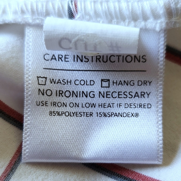 Mizzen+Main "Leeward" Plaid Short Sleeve Shirt White Red, Men's Size XL Trim Fit - Picture 9 of 11